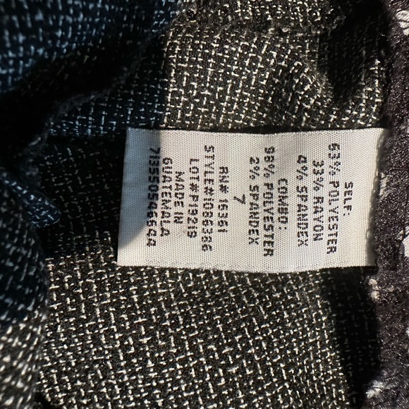 Joe B black & white dress pants Sz 7 - Picture 4 of 6